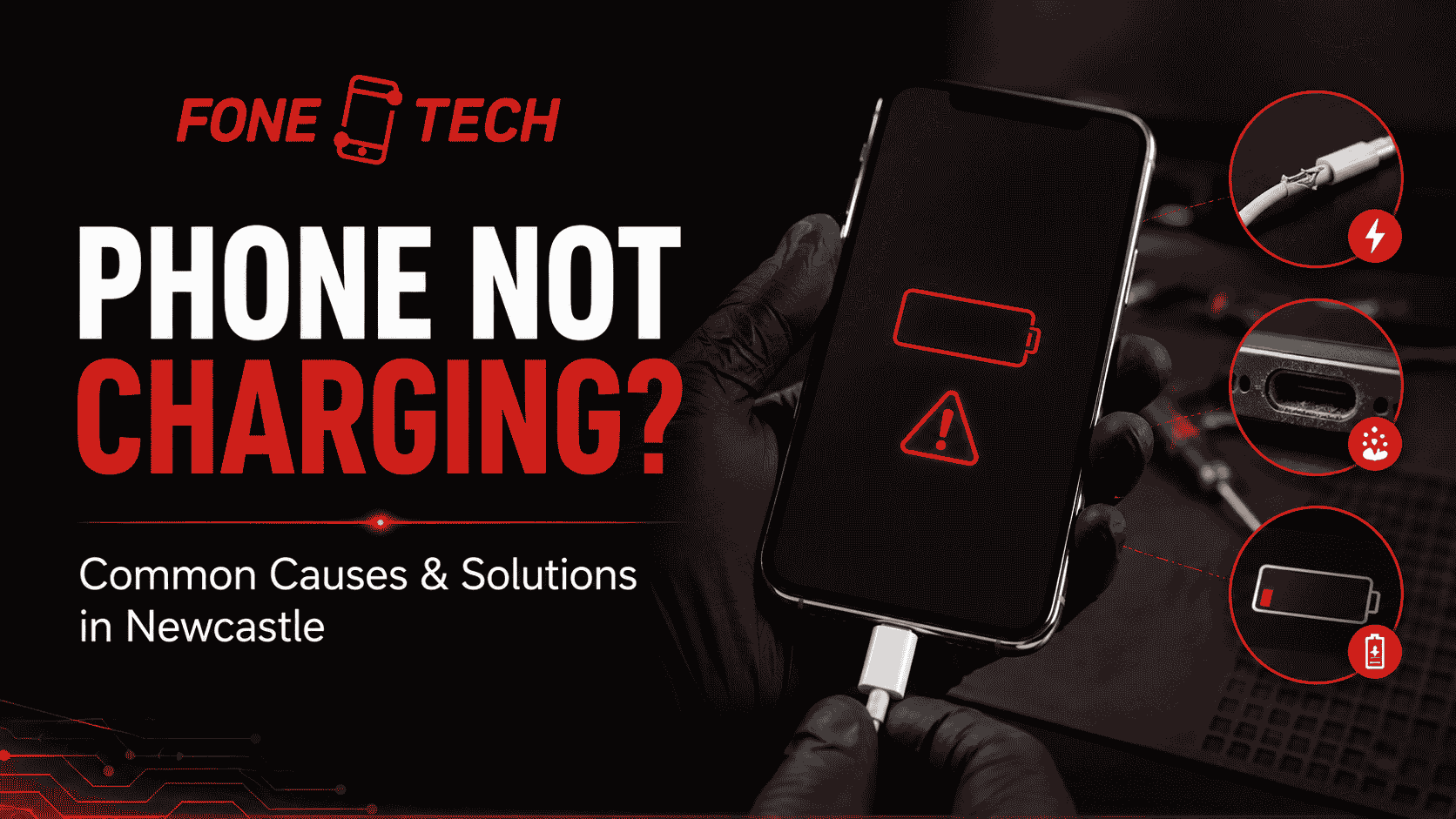 Phone Not Charging? Common Causes and Solutions in Newcastle | Fone Tech